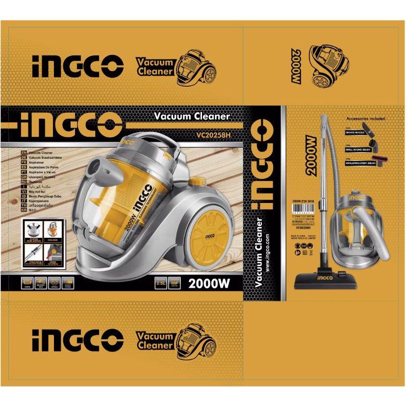 שואב אבק ציקלון CYCLONE 2000W דגם  VC20258H של INGCO - Image 2